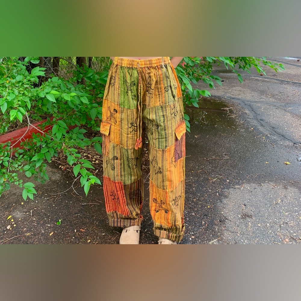 Patchwork Hippie Cargo Pants